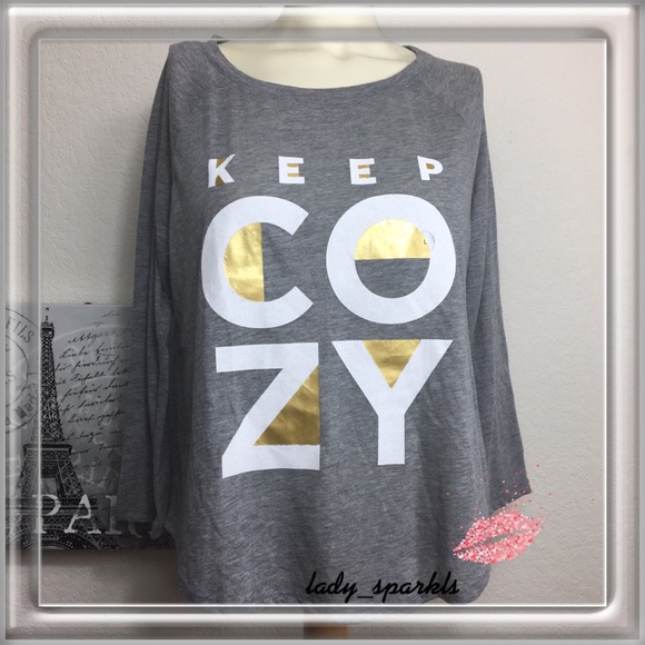 Aeropostale Tops - Aeropostale Cozy Top, Grey, YLg